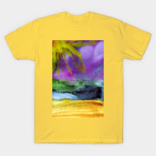 Woodbine Beach Watercolor Painting | Abstract Beach Day Art T-Shirt